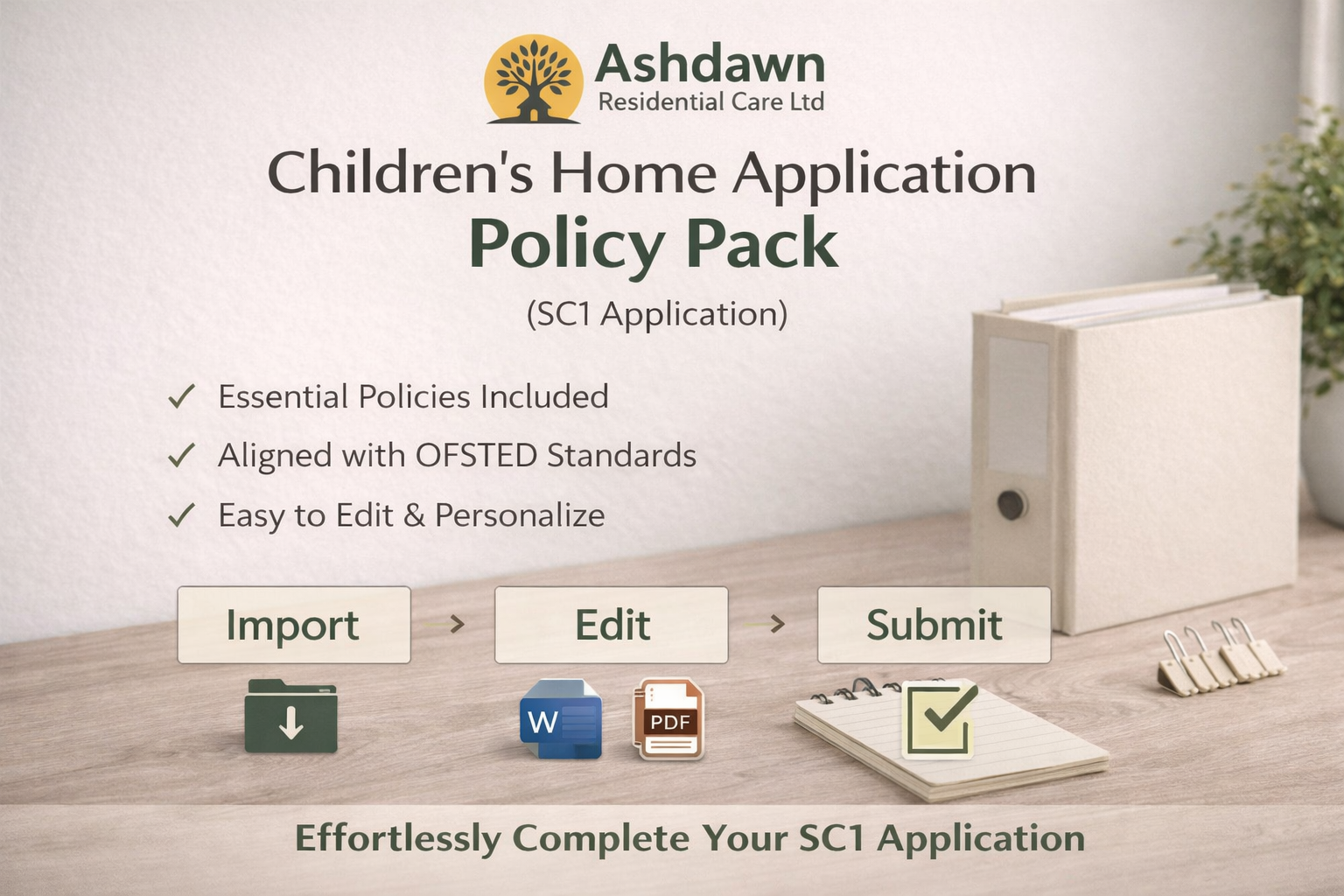 Children’s Home Application Policy Pack (SC1 Application) - Image 3